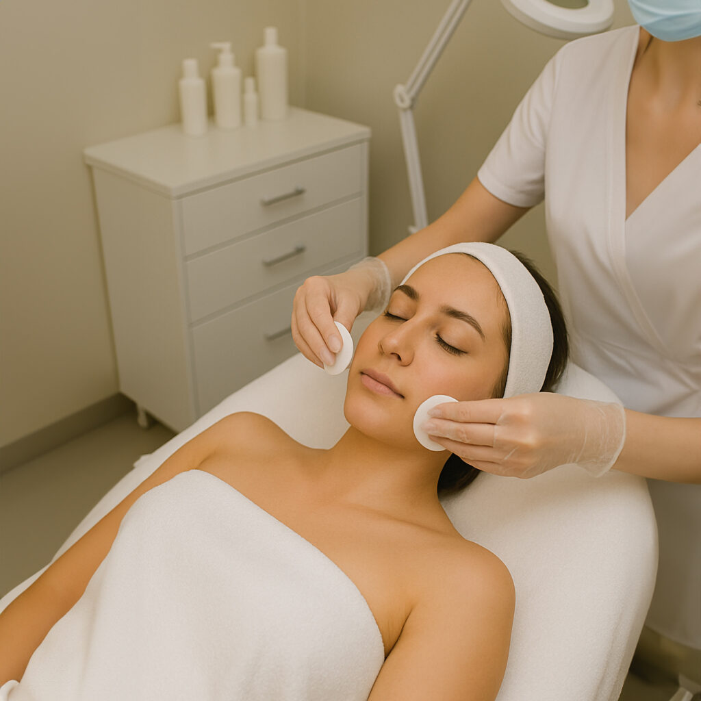 Tratamiento facial -Higiene facial routin
